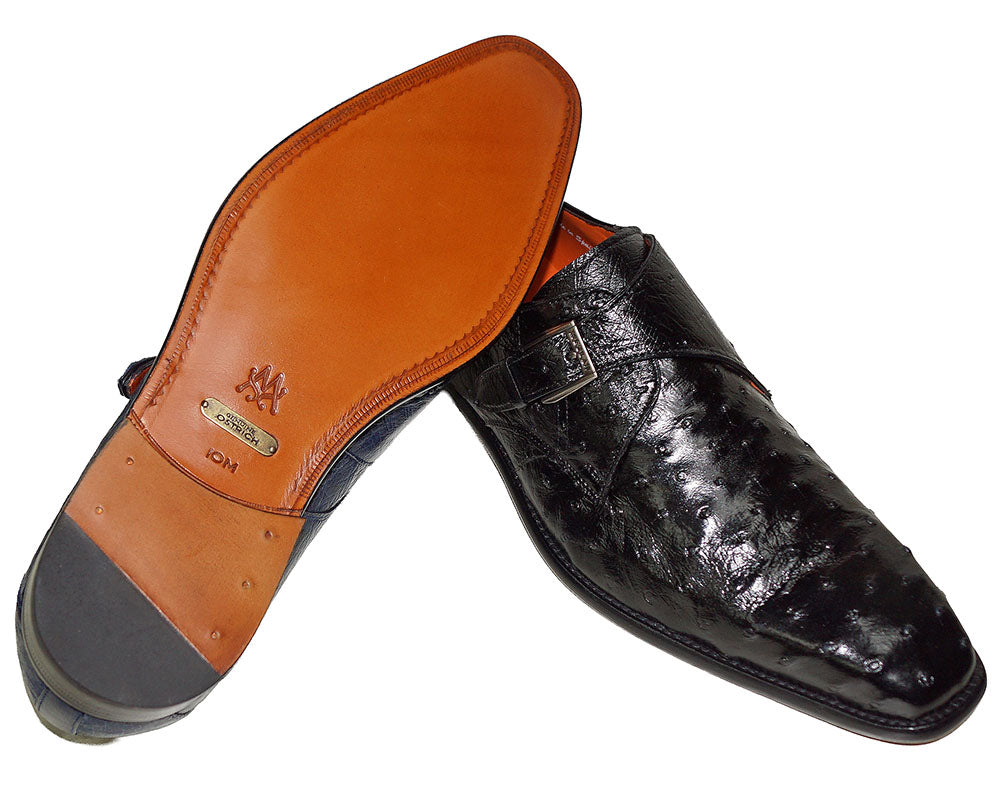 Mezlan Buckle Ostrich Shoes # 50158