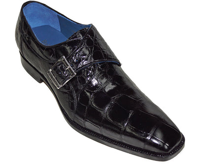 Belvedere Buckle Alligator Shoes 'Alessio’