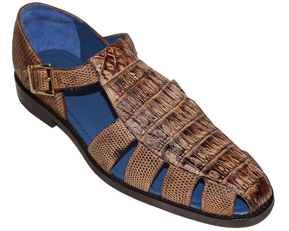 Belvedere Crocodile Sandal 'Fabrizio'