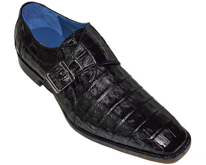 Belvedere Buckle Crocodile Shoes 'Toro'
