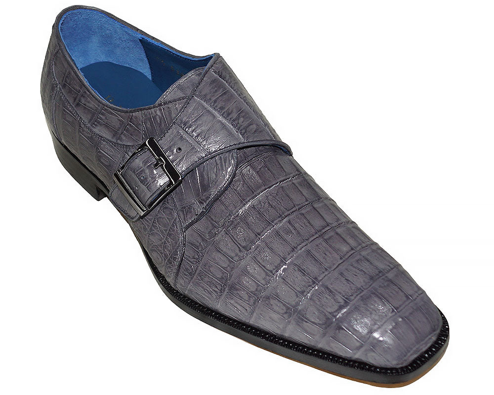 Belvedere Buckle Crocodile Shoes 'Toro'