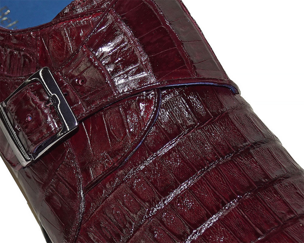 Belvedere Buckle Crocodile Shoes 'Toro'