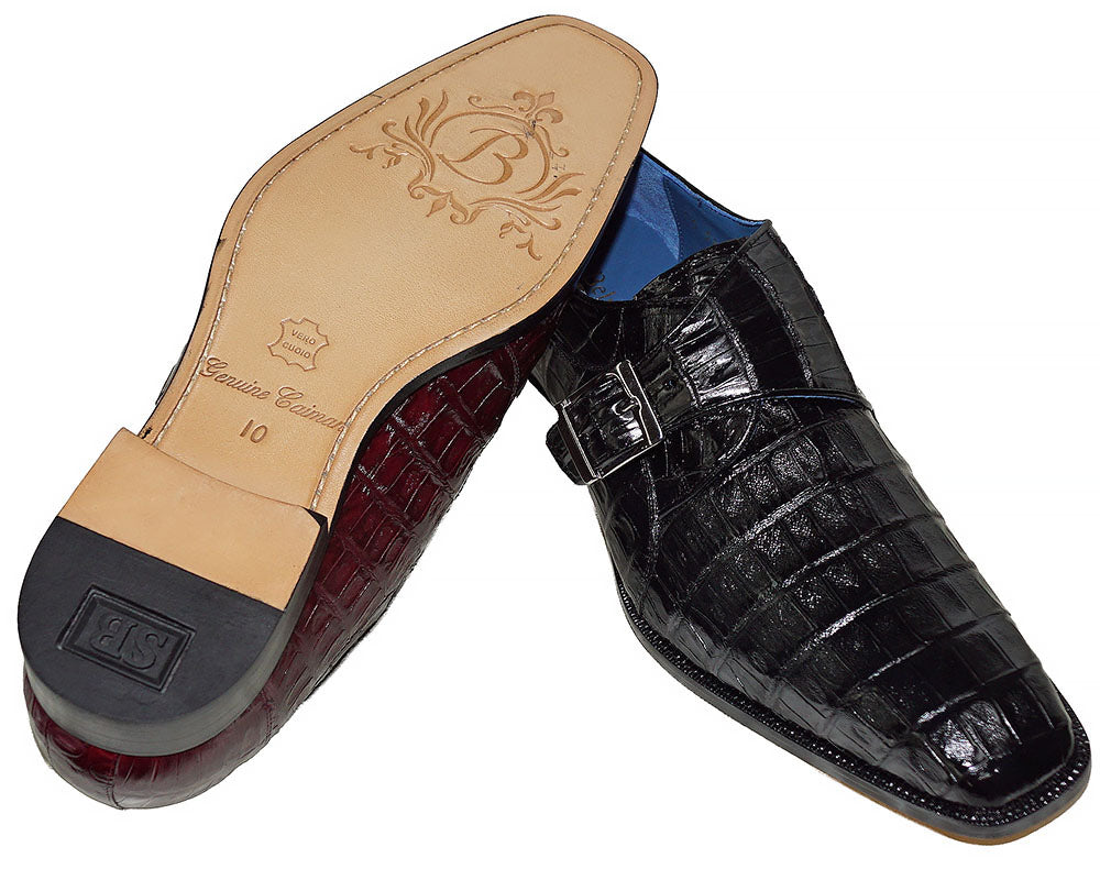 Belvedere Buckle Crocodile Shoes 'Toro'