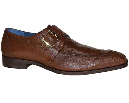 Belvedere Buckle Ostrich Shoes 'Josh'