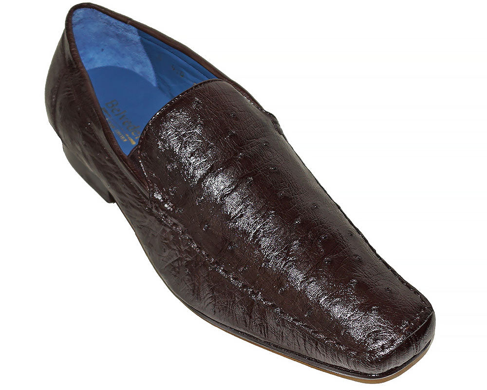Belvedere Slip-On Ostrich Shoes 'Sacha'