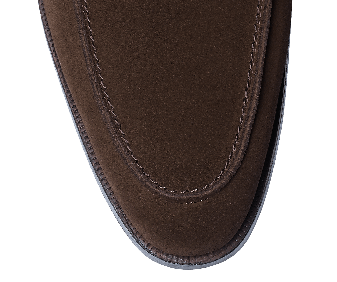 Cadogan Dark Brown Calf Suede
