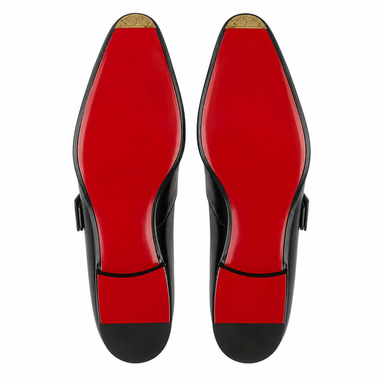 Luxury Black Leather Horsebit Loafers – Handcrafted Dress Shoes with Red Leather Sole