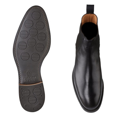 Chelsea 5 Boot – Black Milled Calf Leather | Pellevista