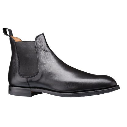Chelsea 5 Boot – Black Milled Calf Leather | Pellevista