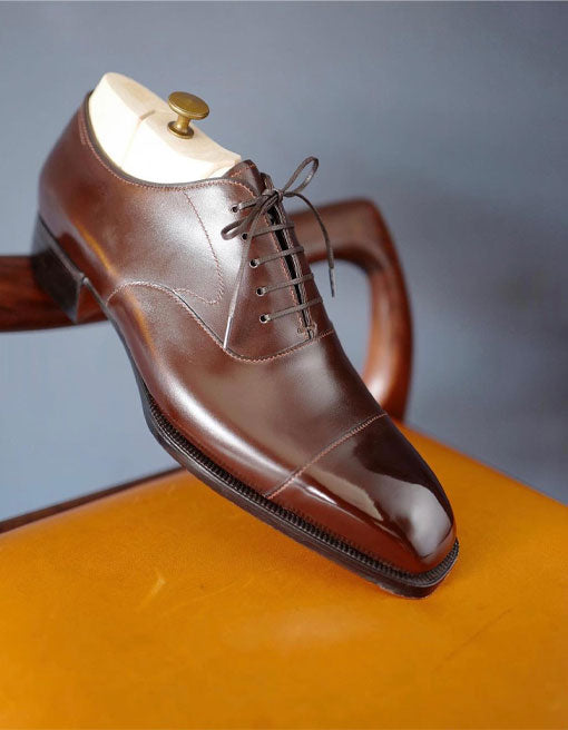 Dark Brown Captoe Oxford