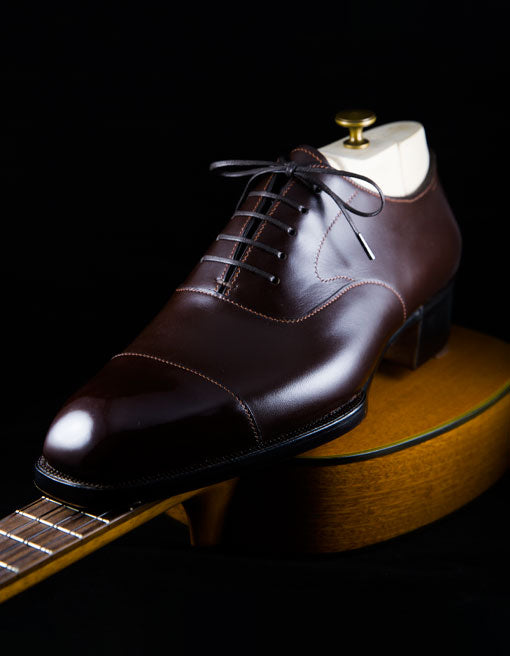Captoe oxford – Gold color custom