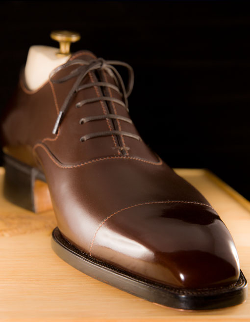 Captoe oxford – Gold color custom