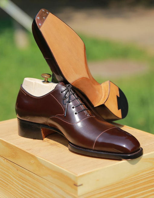 Dark Brown Captoe Oxford