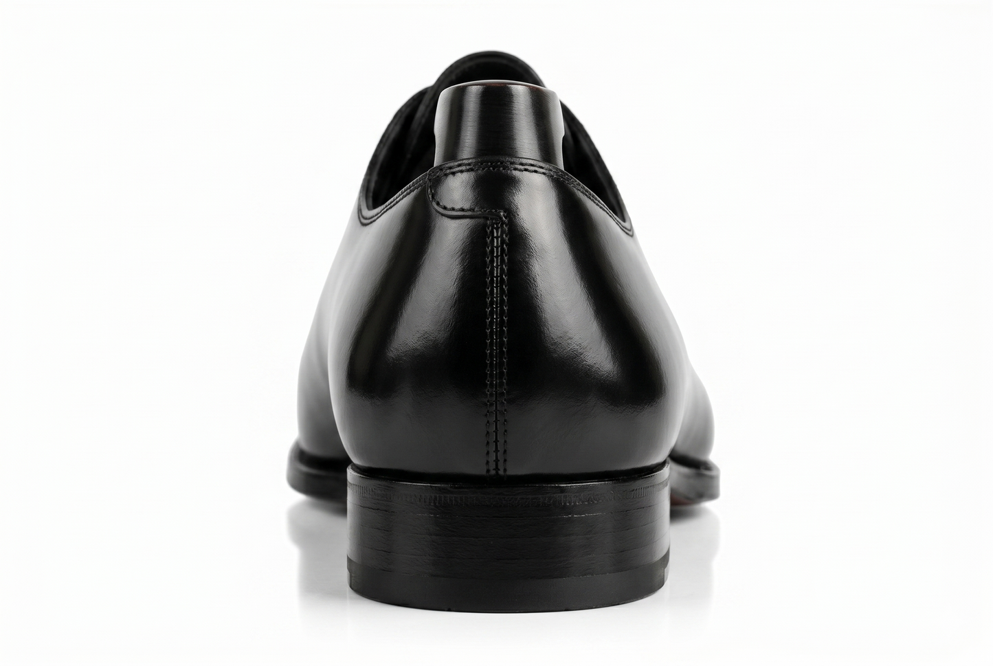 Men's Handmade Black Leather Wholecut Oxford Dress Shoes | PelleVista