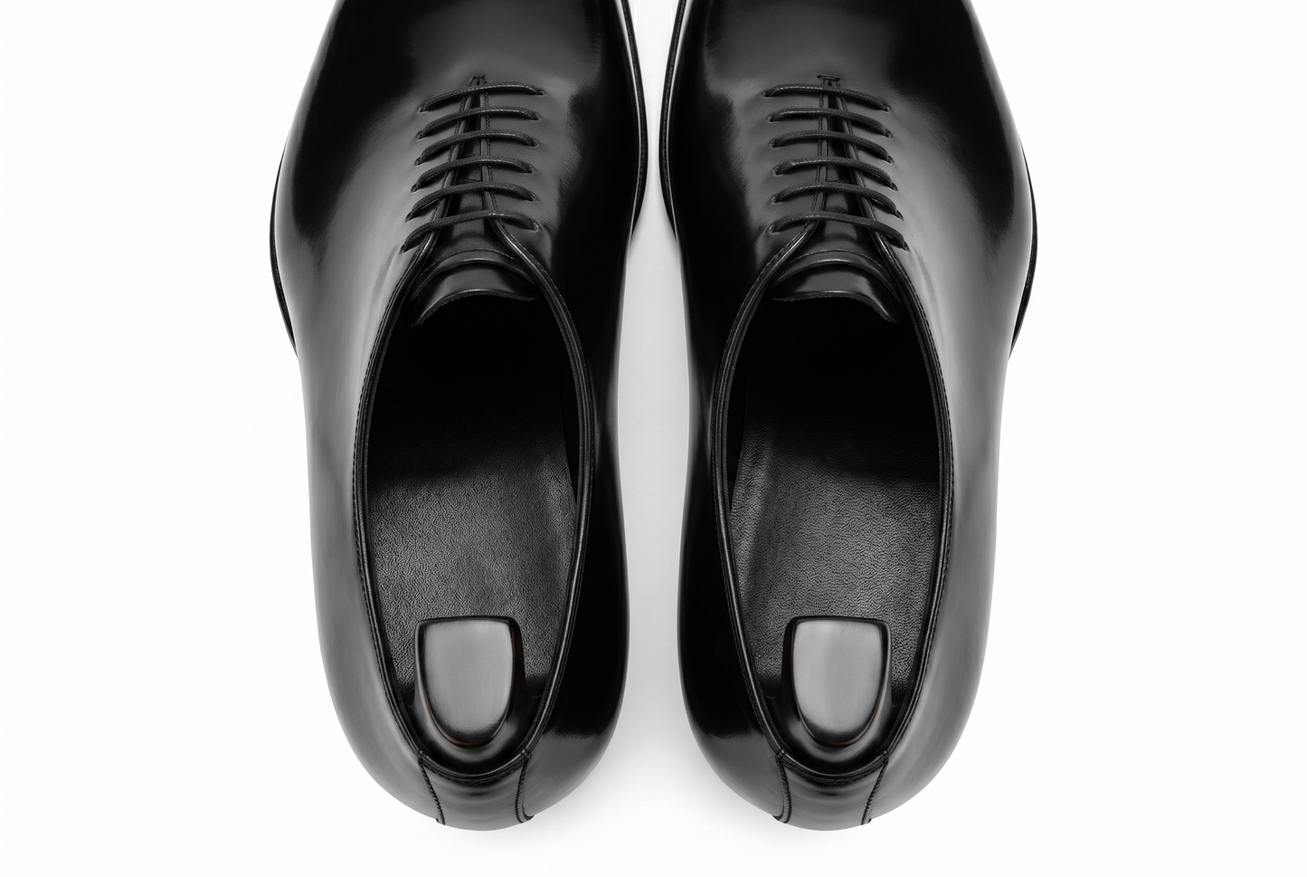 Men's Handmade Black Leather Wholecut Oxford Dress Shoes | PelleVista
