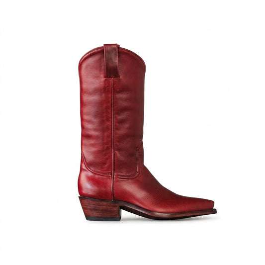 Mens Handmade Marfa Boot in Ruby