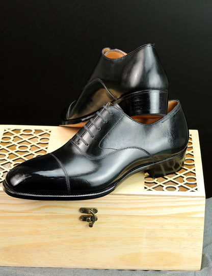 Traditional Black Captoe Oxford