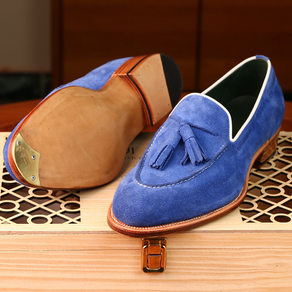 Limoges Suede Tassel Loafer