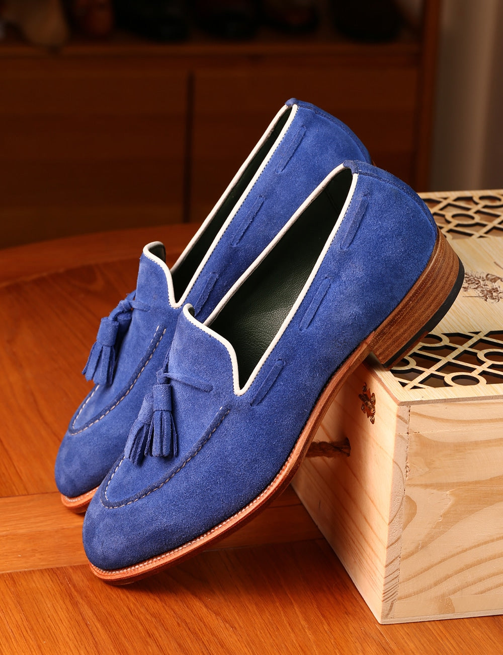 Limoges Suede Tassel Loafer