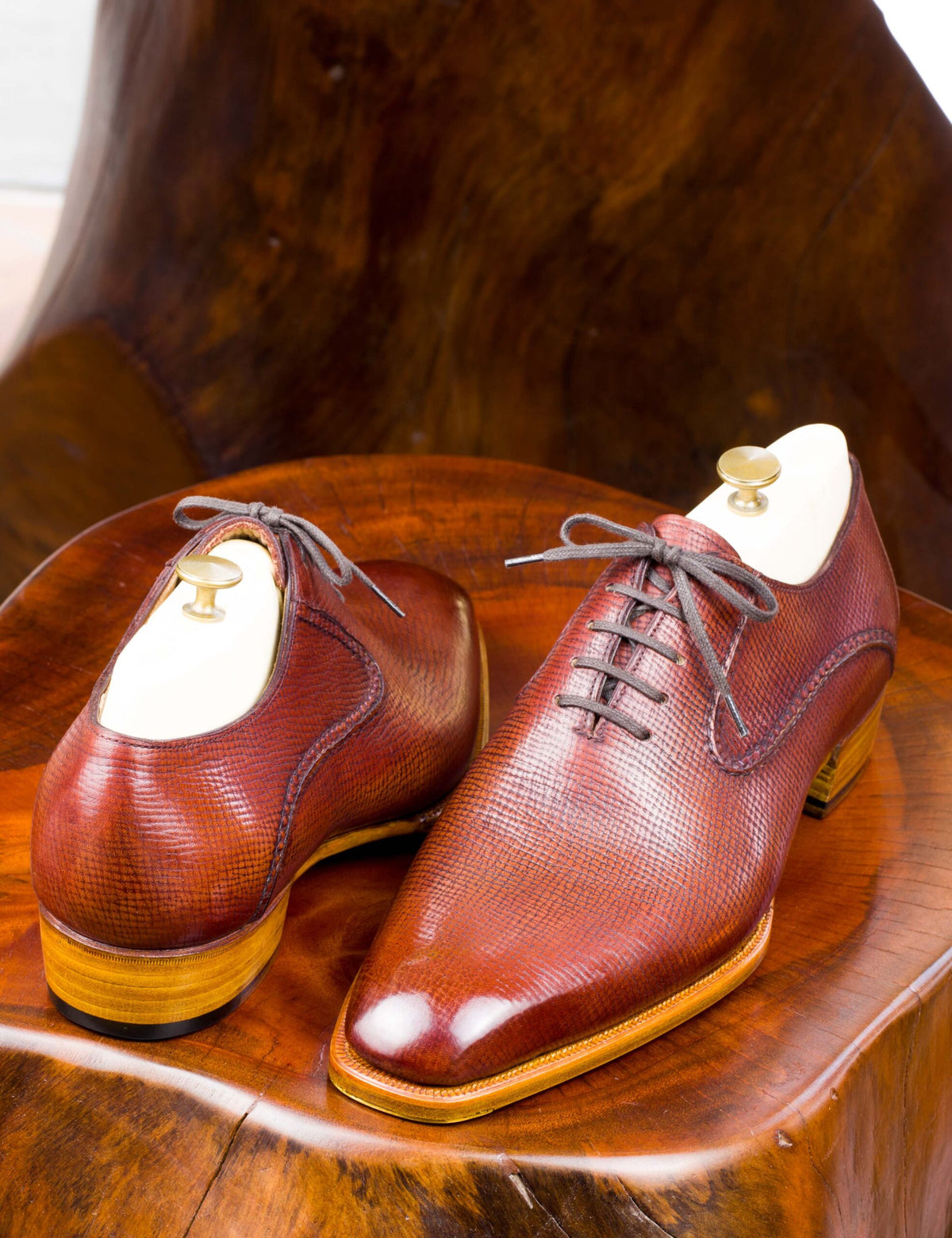 Swan neck skinstitch oxford