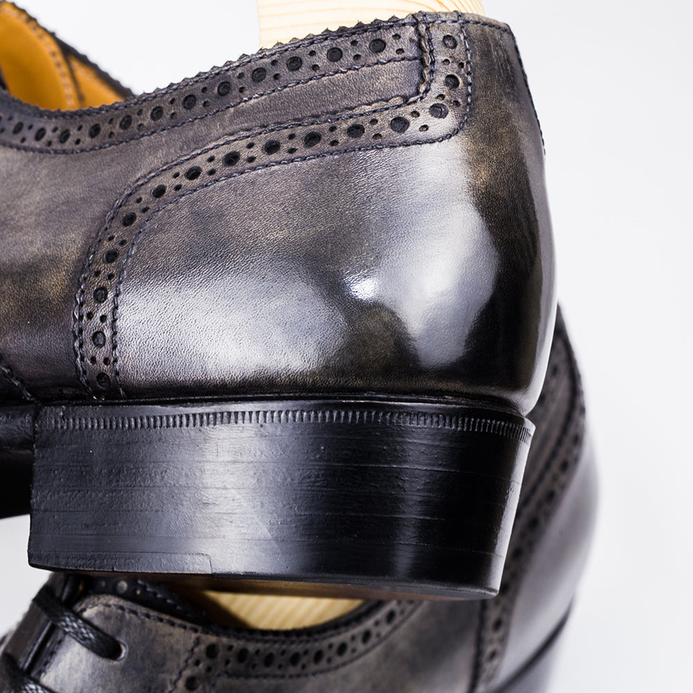 Handwelted Museum Grey Wingtip Oxford