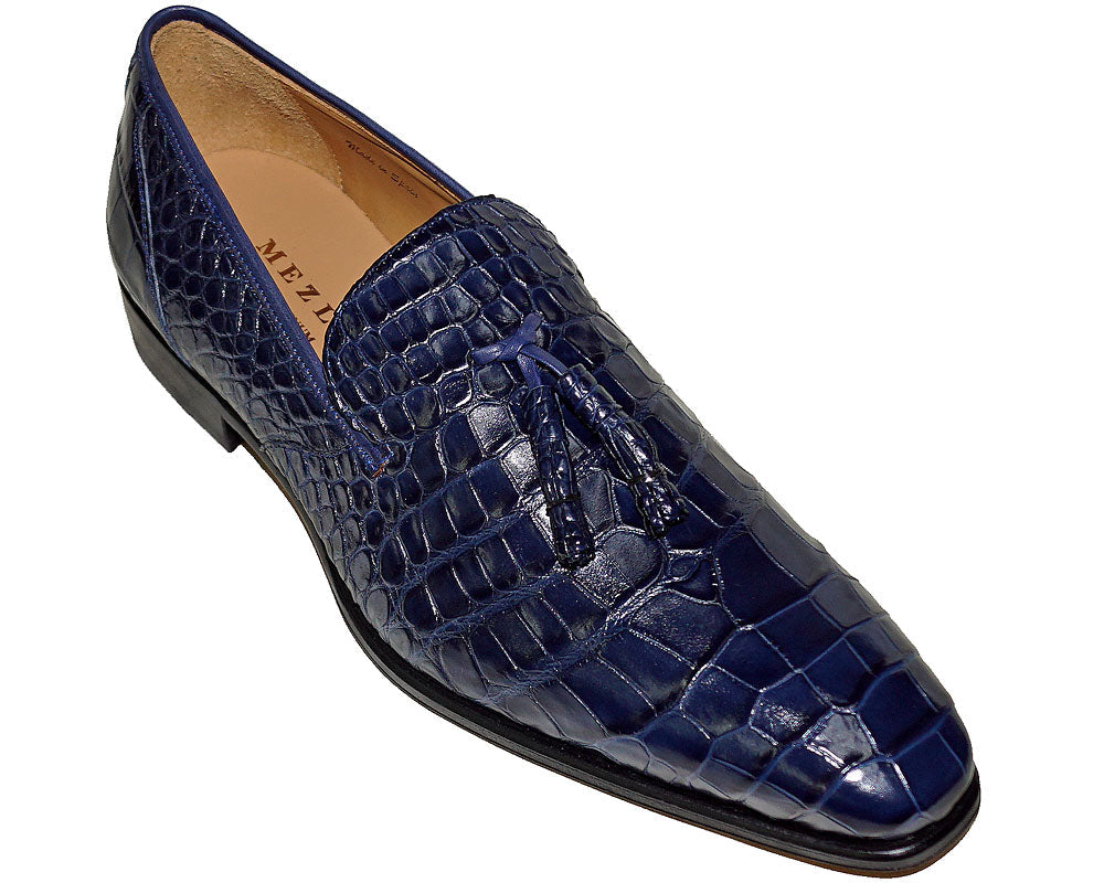 Mezlan Alligator Slip-On Shoes 'Stockholm'