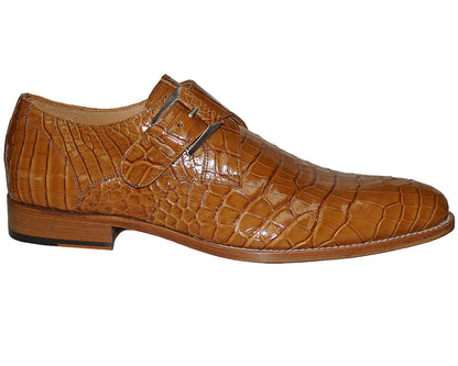 Mezlan Platinum Buckle Shoes 'Strada'
