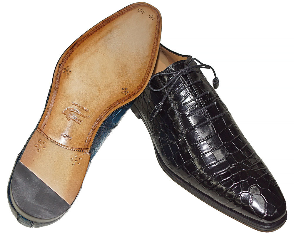 Mezlan Platinum Lace-Up Shoes 'Luxor'