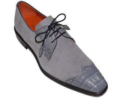 Mezlan Crocodile/Suede Shoes # 14631