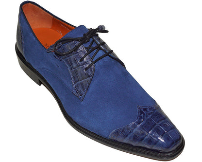Mezlan Crocodile/Suede Shoes # 14631 B