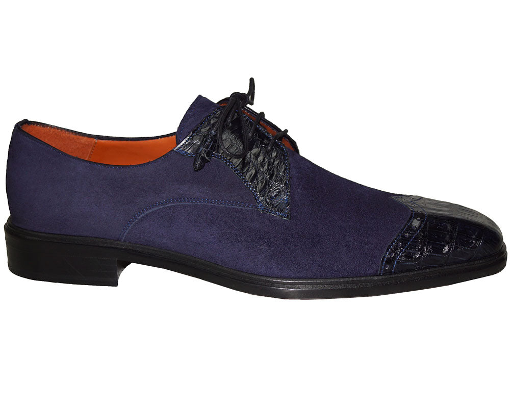 Mezlan Crocodile/Suede Shoes # 14631