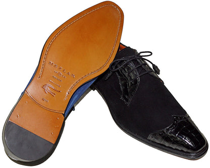 Mezlan Crocodile/Suede Shoes # 14631 B