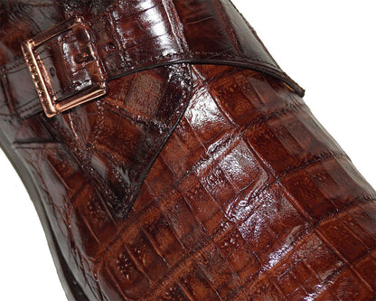 Mezlan Crocodile Buckle Shoes # 50225