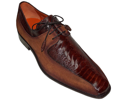 Mezlan Ostrich Leg/Suede Shoes # 50037