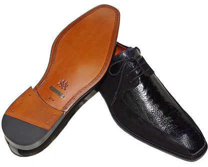 Mezlan Ostrich Leg/Suede Shoes # 50037