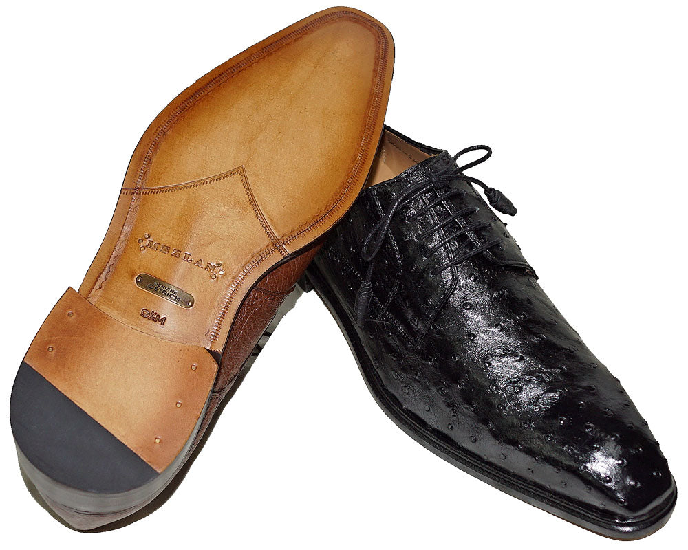 Mezlan Ostrich Lace-Up Shoes # 50244