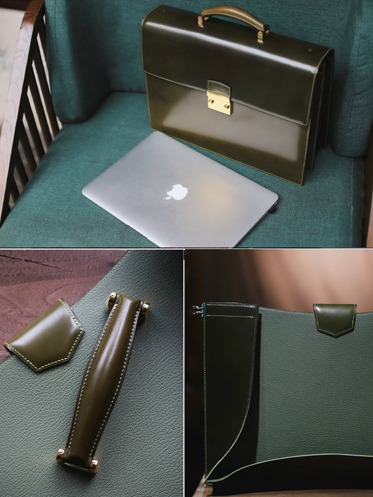 Shell Cordovan Briefcase