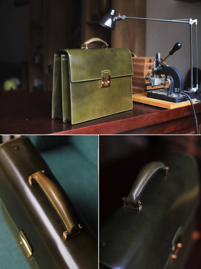 Shell Cordovan Briefcase