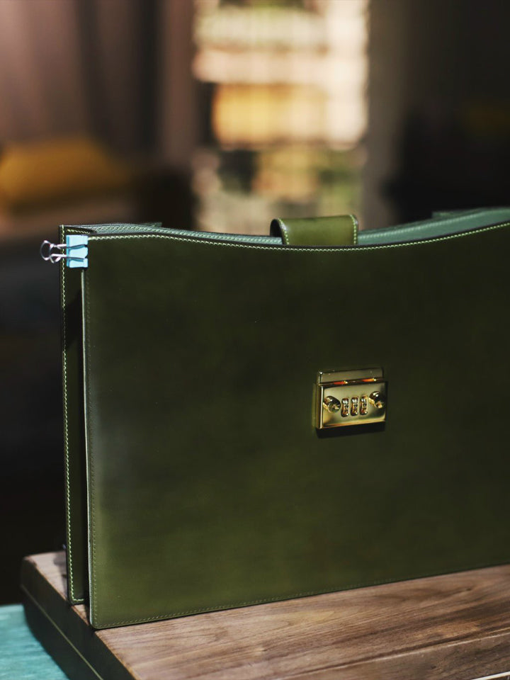 Shell Cordovan Briefcase