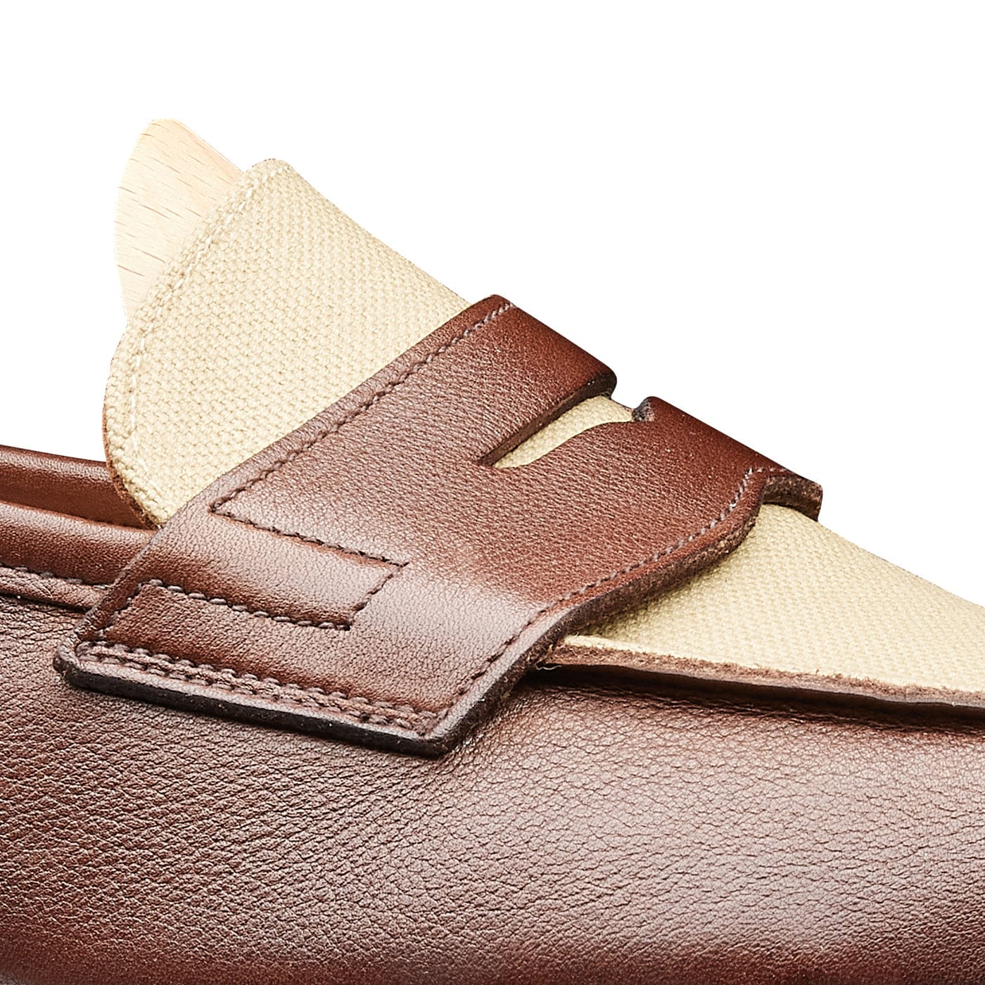 Richmond 2 Walnut Milled Calf & Stone Canvas