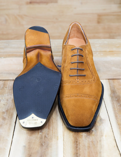Tobacco Suede Adelaide Oxford