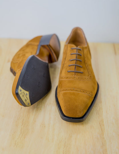Tobacco Suede Adelaide Oxford