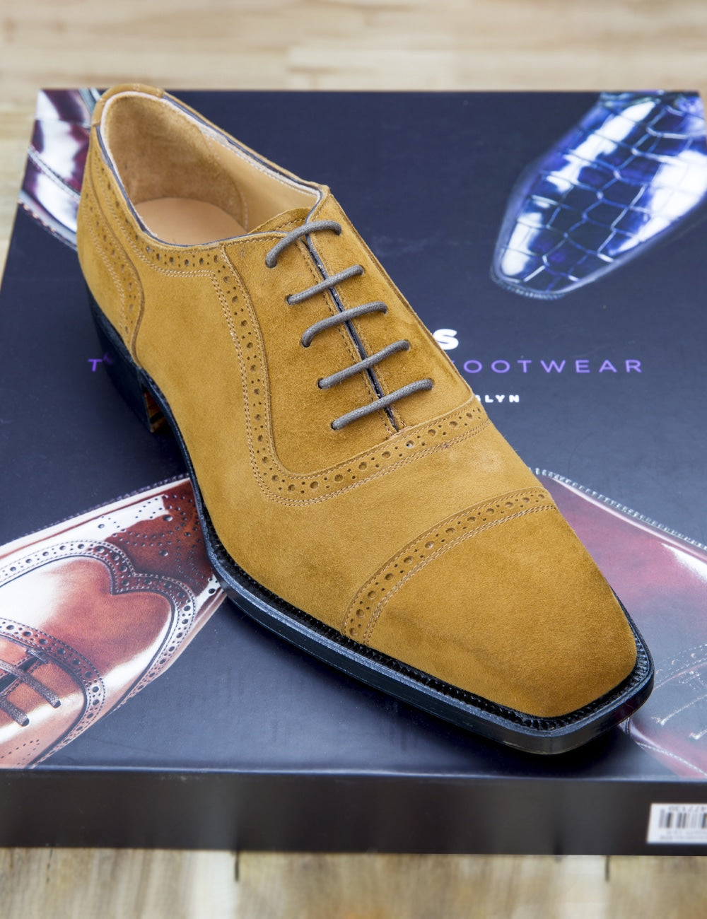 Tobacco Suede Adelaide Oxford
