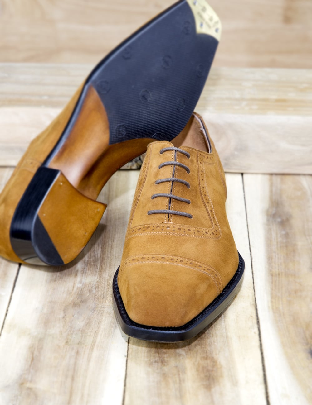 Tobacco Suede Adelaide Oxford