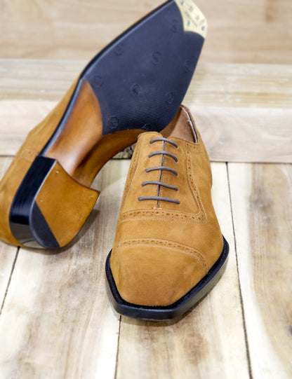 Tobacco Suede Adelaide Oxford