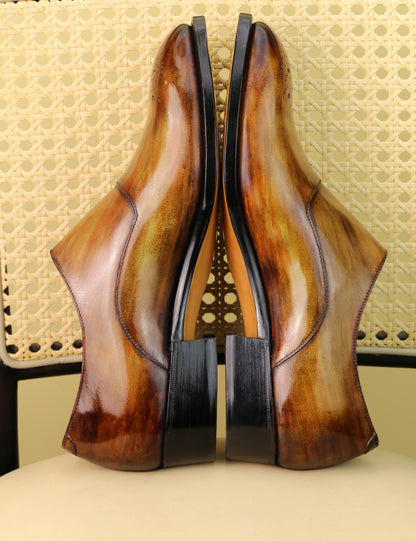 AKI – Single Monk Strap on Chisel Almond Last
