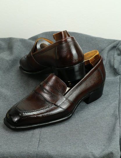 Dark Brown Full Strap Penny Loafer
