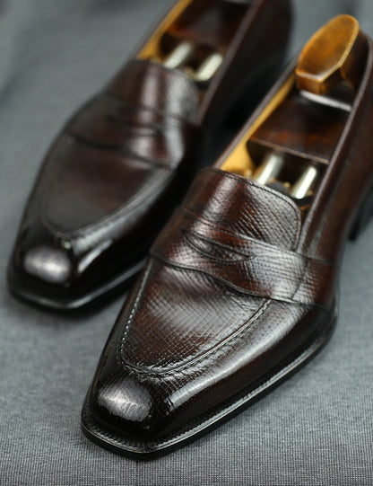 Dark Brown Full Strap Penny Loafer