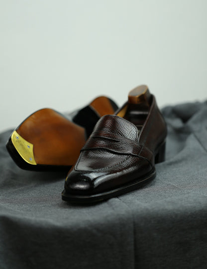 Dark Brown Full Strap Penny Loafer