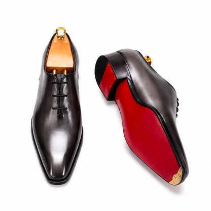 Men’s Cream Leather-Style Buckle Loafers | Premium Formal Slip-On Dress Shoes